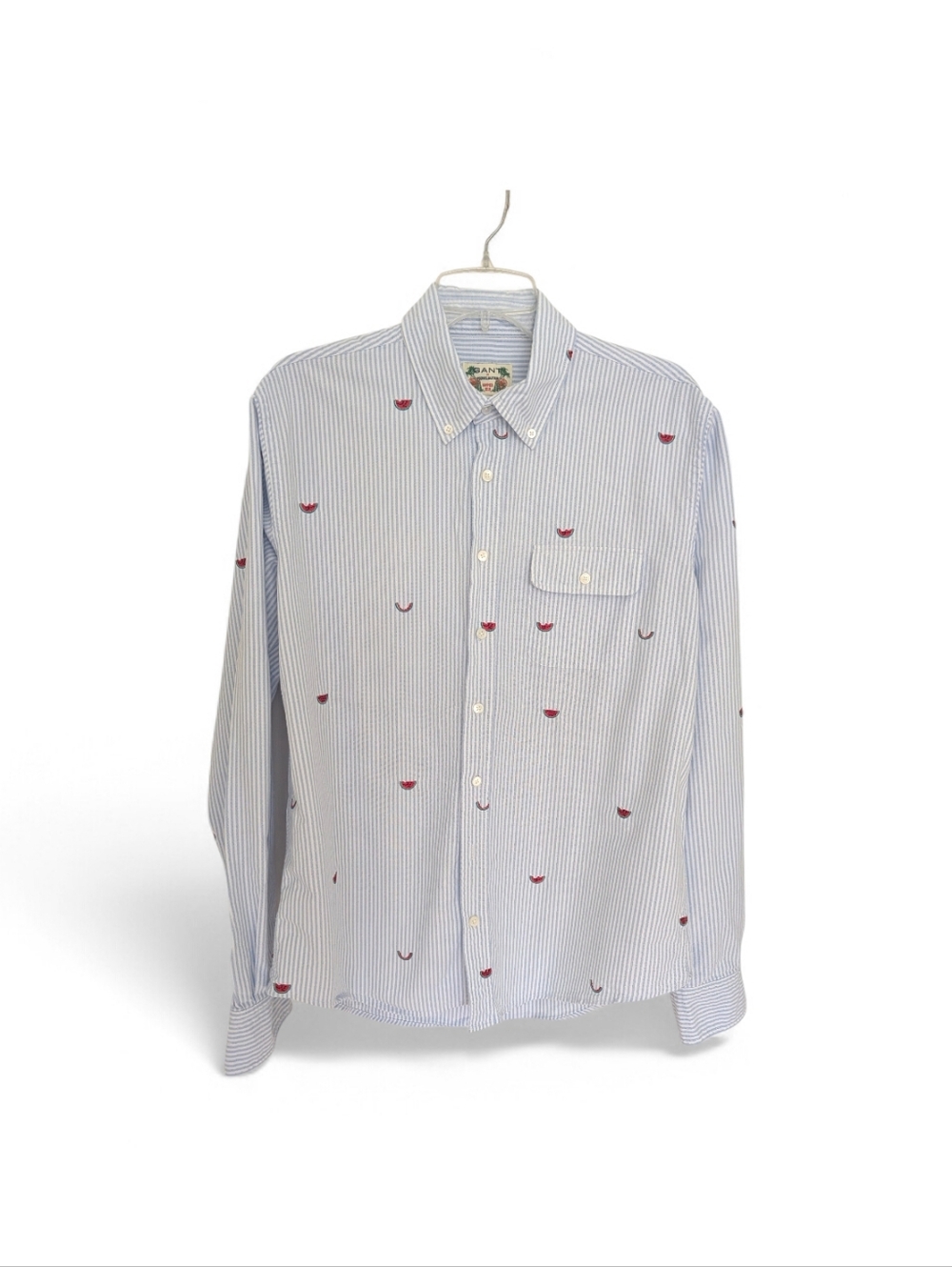Gant Striped Oxford With Embroidered Watermelons